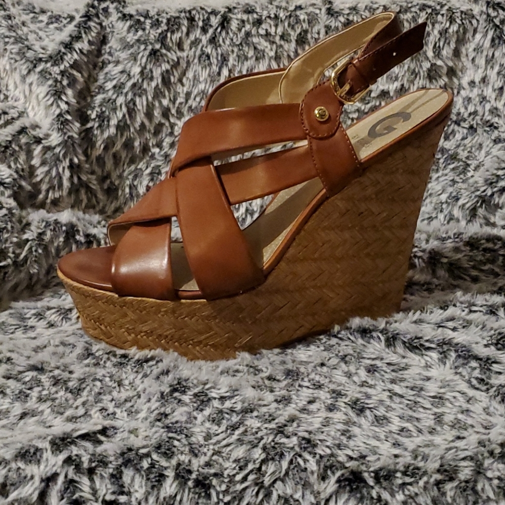 Guess Platform Wedge Sandals
